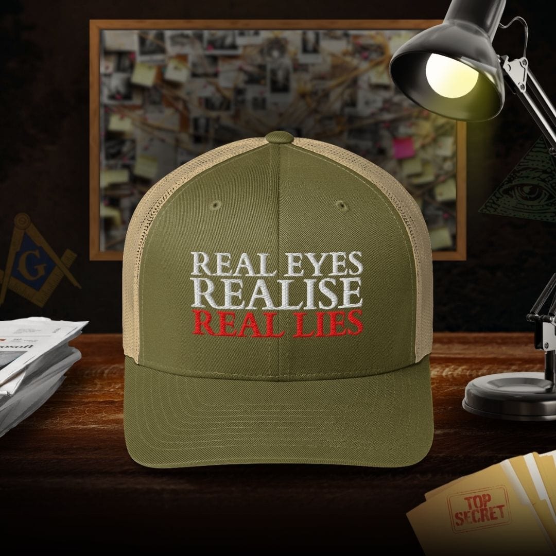 Real Eyes Realize Real Lies Trucker Cap