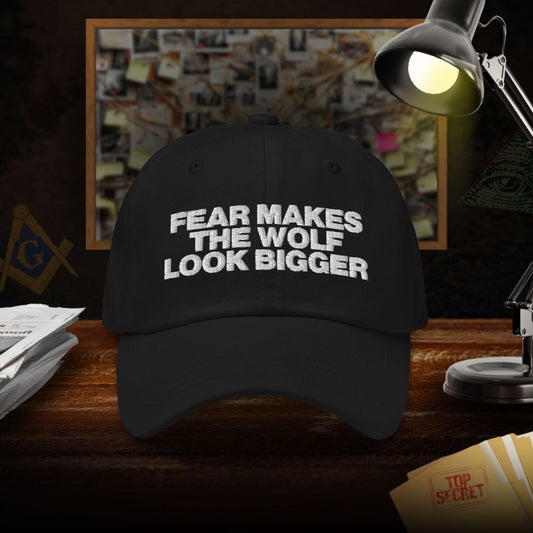 Fear Makes The Wolf Look Bigger Dad Hat