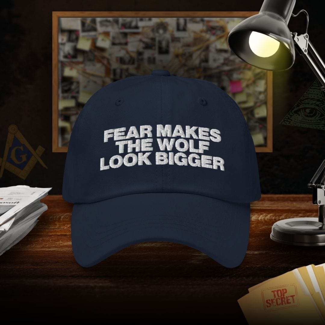 Fear Makes The Wolf Look Bigger Dad Hat