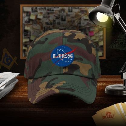 NASA Lies Dad Hat