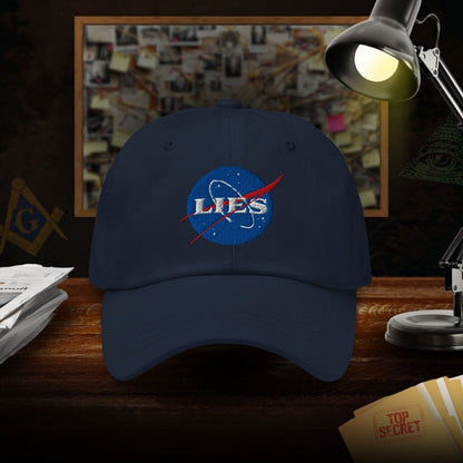 NASA Lies Dad Hat